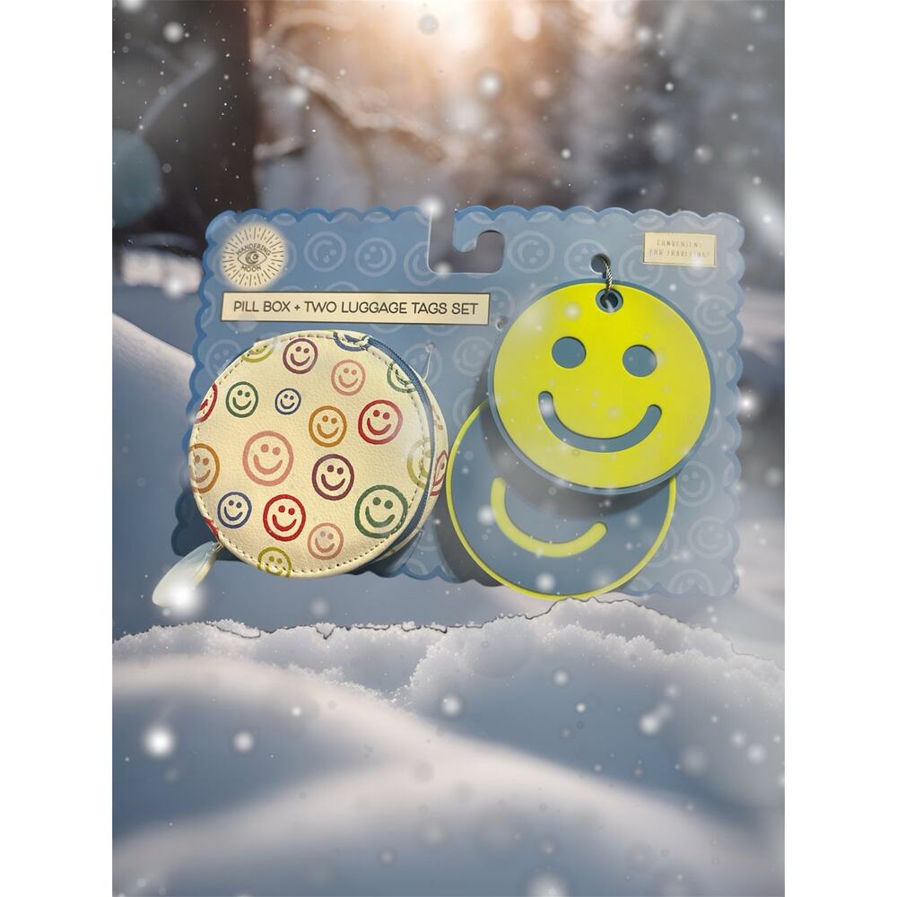NWT WANDERING MOON PILL ORGANIZER AND LUGGAGE TAGS